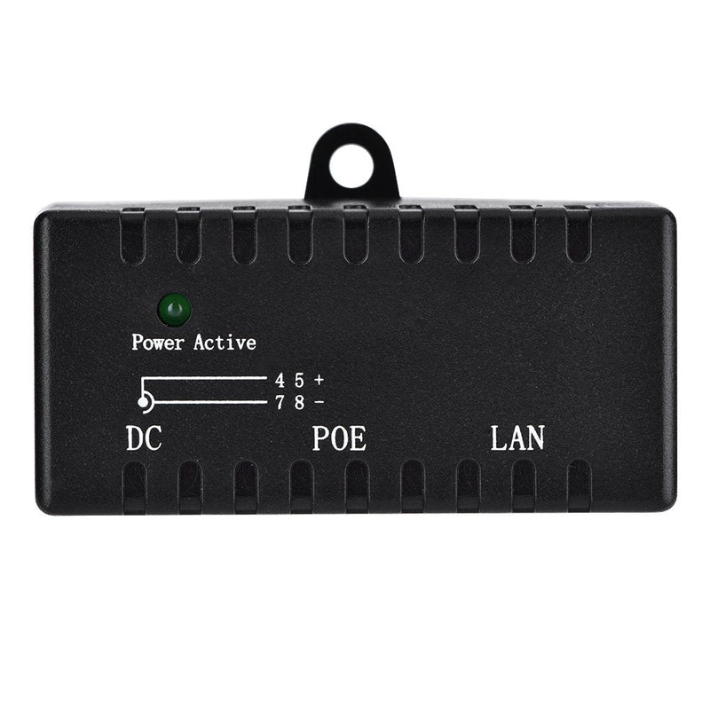 Poe Power Supply 12V 4W Adapter 24V 0 5A LAN Off On 24W Injector Poe Splitter Power Over Ethernet Injector Ethernet Cables Adapter for LAN Network Black (Black)