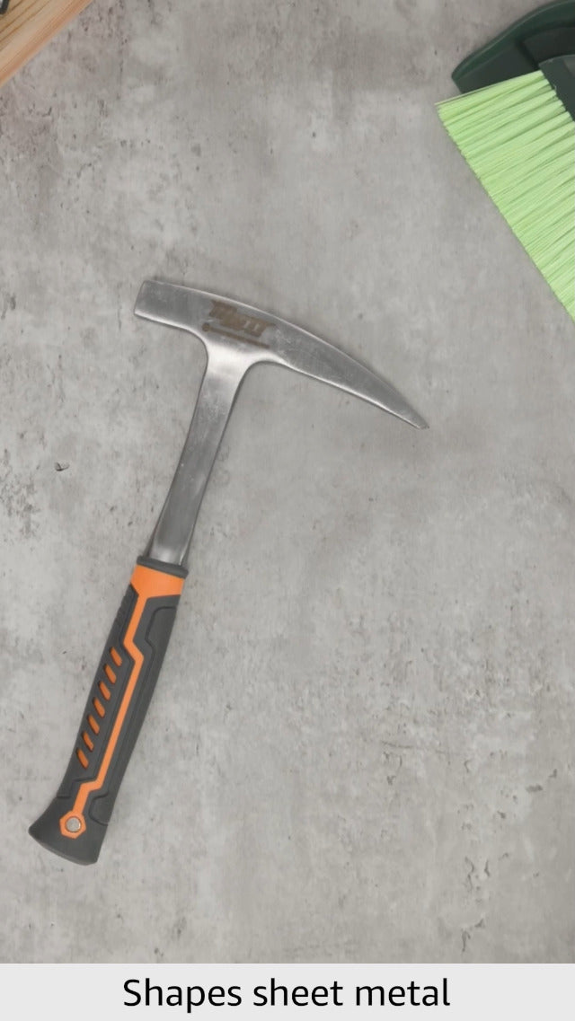 Mutt Tools 18oz Sheet Metal Hammer One-Piece Forged Tinners for HVAC