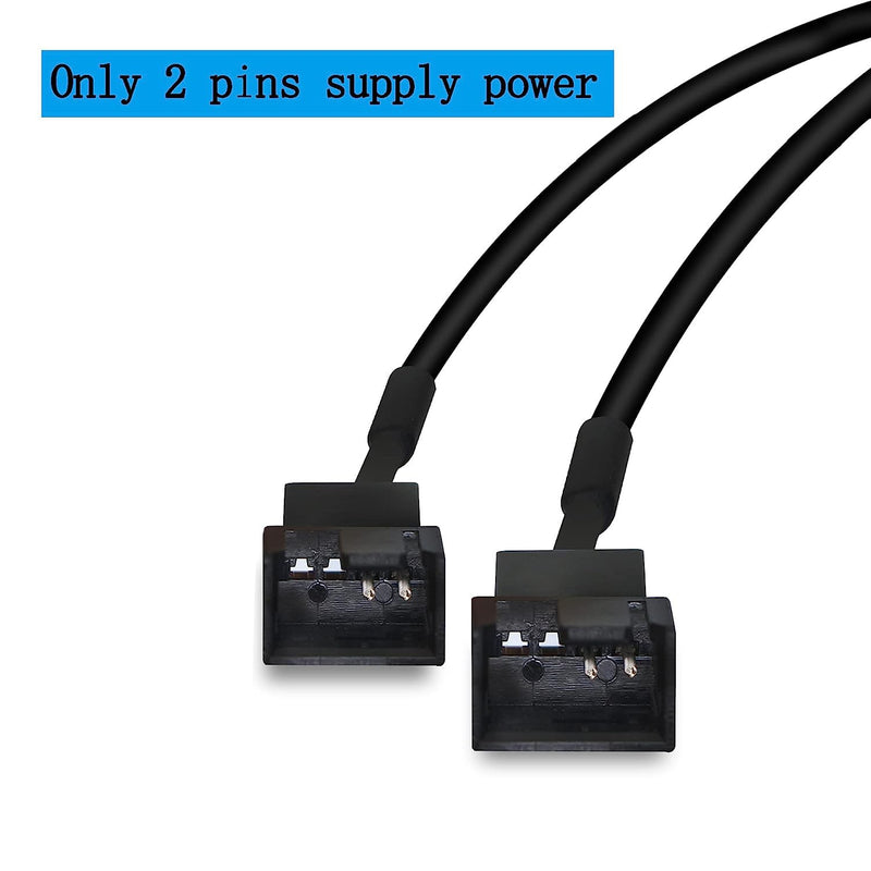 Formed 2 pieces DC power adapter plug to two 3 pin and 4 pin PC fan power adapter cable, DC5521 to 4 pin cable DC5521 to 4 pin cable