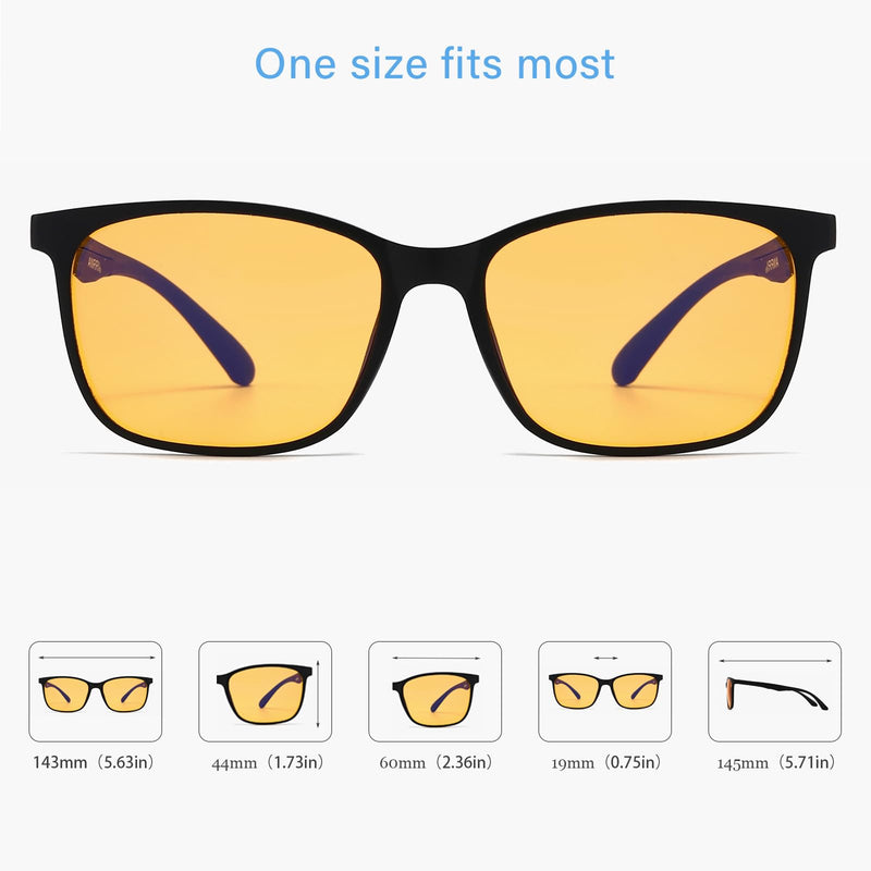 ANRRI Blue Light Blocking Glasses Computer Gaming Professional Powerful Filter Lens Anti Eyestrain Sleeping Glasses Men Women