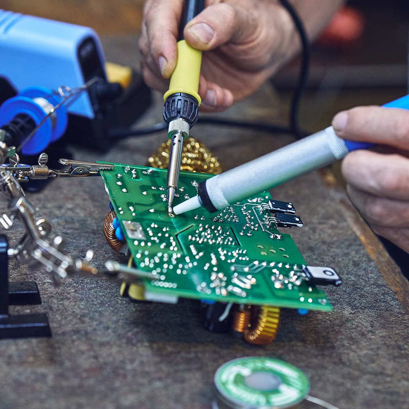 edi-tronic desoldering pump soldering pump desoldering vacuum soldering pump aluminum Teflon tip