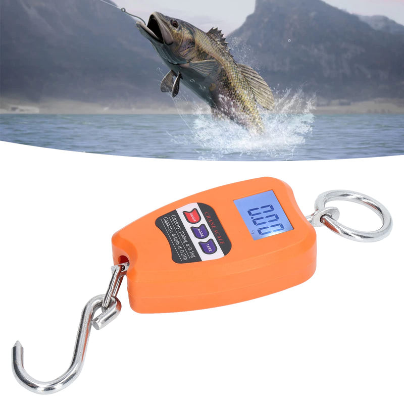 Portable Digital Hanging Scale, Precise 200 kg Load Capacity, Multifunctional Mini Handheld Scale with LCD Screen for Agriculture, Hunting, Fishing, Workshop, Home