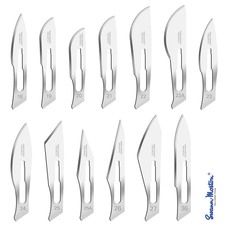 Swann Morton Scalpel Blades for Scalpel Handle No. 4 Pack of 10 10 pieces Figure 26