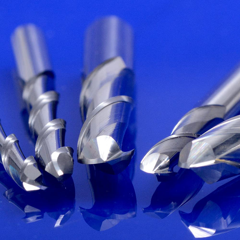 for Wood Working Set Diameter 1mm 1.5mm 2.0mm 2.5mm 3.175mm Carbide Ball Nose End Mill CNC Engraving Router Bits Milling Cutter