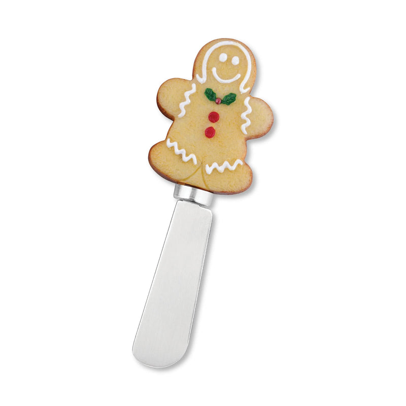 Supreme Housewares Sugar Cookie Themed Cheese Spreaders, Hand-Painted Resin Handles with Stainless Steel Blades for Spreading Cream Cheese, Butter, and Jam, Assorted Designs, Set of 4