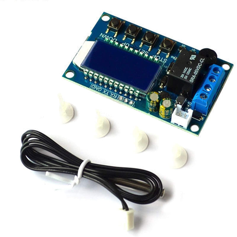ZHITING Electronic Thermostat Controller Board DC 6-30V Digital Temperature Controller Thermo Temperature Switch with Waterproof Sensor Probe