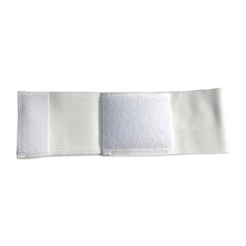 18 Pieces White Armbands Funeral Mourning Band,Kabcifea Full White Soccer Football Captains Armband,Elastic Adjustable Funeral Bands for Multipurpose Use,DIY,Sport Team Badges