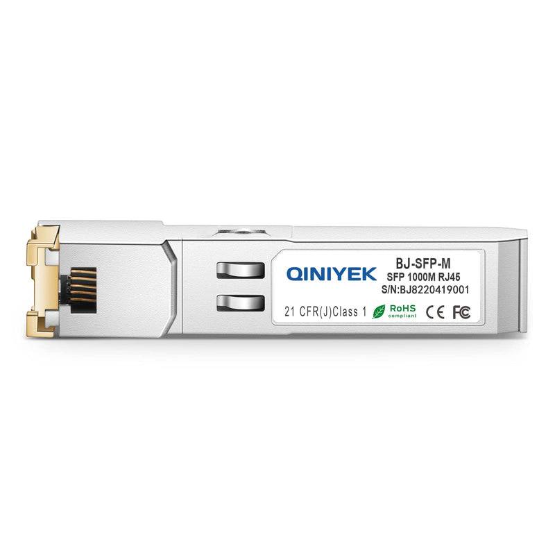[Pack of 2] 1.25G SFP to RJ45 Module, 1000BASE-T Transceiver for Cisco GLC-T/SFP-GE-T, Meraki MA-SFP-1GB-TX, Ubiquiti UniFi UF-RJ45-1G, Netgear, Zyxel, D-Link TP-Link QNAP, Open Switch, 1000 m 1000M x2