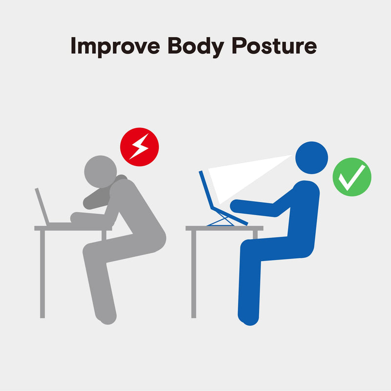 MOFT Laptop Stand for Desk, Stick-On Computer Stand with Dual-Angle, Ergonomic Laptop Riser Holder for Travel, Foldable & Portable MacBook Stand Fits 11.6"-16" Laptops, Black Adhesive Version-Standard