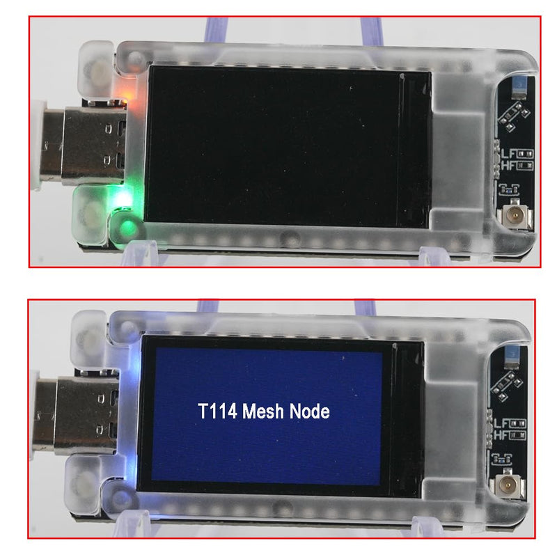 915MHz LoRa Mesh Node T114 V2 SX1262 Development Board nRF52840 w/1.14" inch TFT LCD Display + 915 MHz Antenna LoRa for Meshtastic LoRaWAN