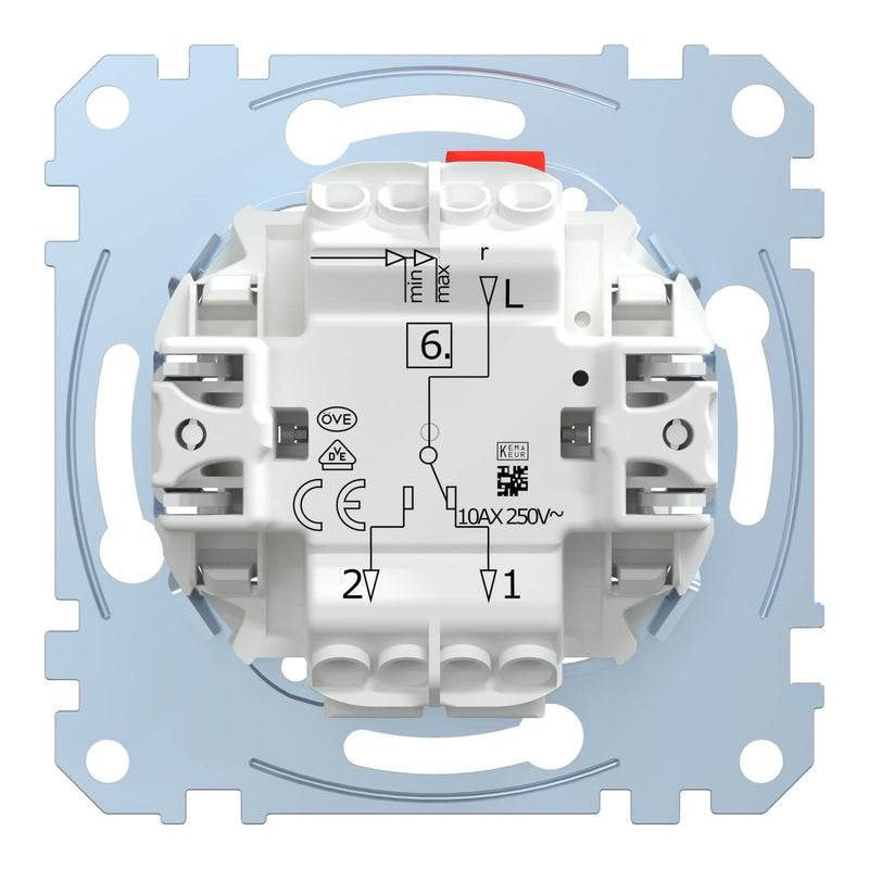 Schneider Electric Merten MEG3116-0000 - off switch and changeover switch insert - 10 A - AC 250 V - plug-in terminals - flush-mounted for installing switches and sockets - LED lighting modules single