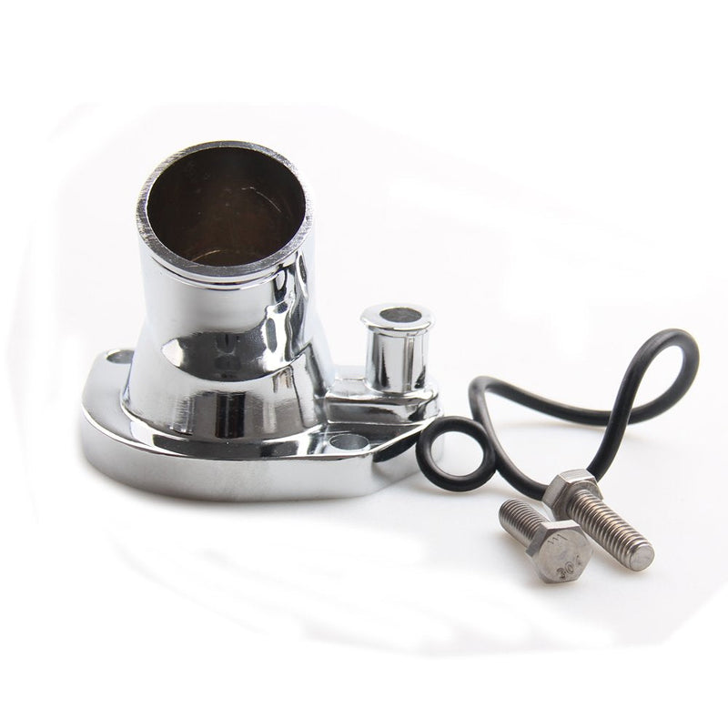 CarBole 60 degree Chrome Thermostat Housing Water Neck Compatible with Ford 260-302/351W