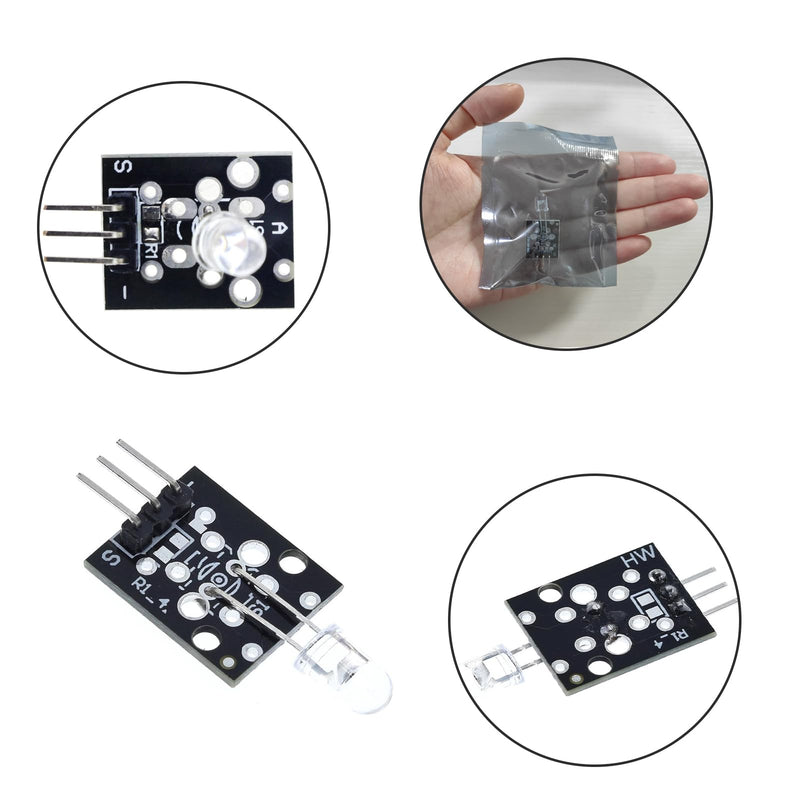 GERUI KY-005 3-Pin IR Transmitter Emission Sensor Module for Arduino and Raspberry Pi Pack of 12