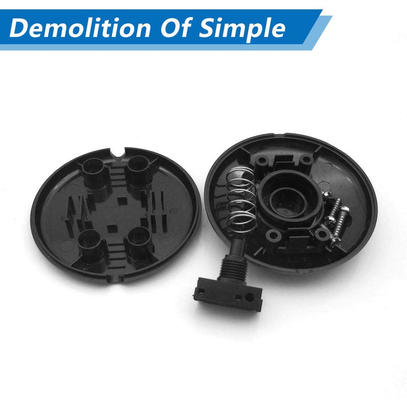 GZGXKJ 1 piece diameter 70 mm foot switch round foot pedal switch 250 V/2A intermediate pedal switch black round cable foot switch for floor lamps, children's table lamps, kitchen cabinet lamps or other lamps