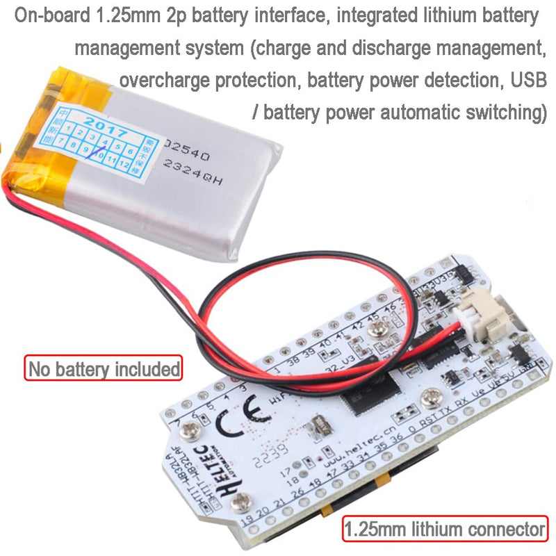 915MHz LoRa ESP32 OLED Board V3 + LoRa Antenna U.FL to SMA for Meshtastic LoraWan IOT (Pack of 2), not Compatible with Heltec LoRa 32 V2