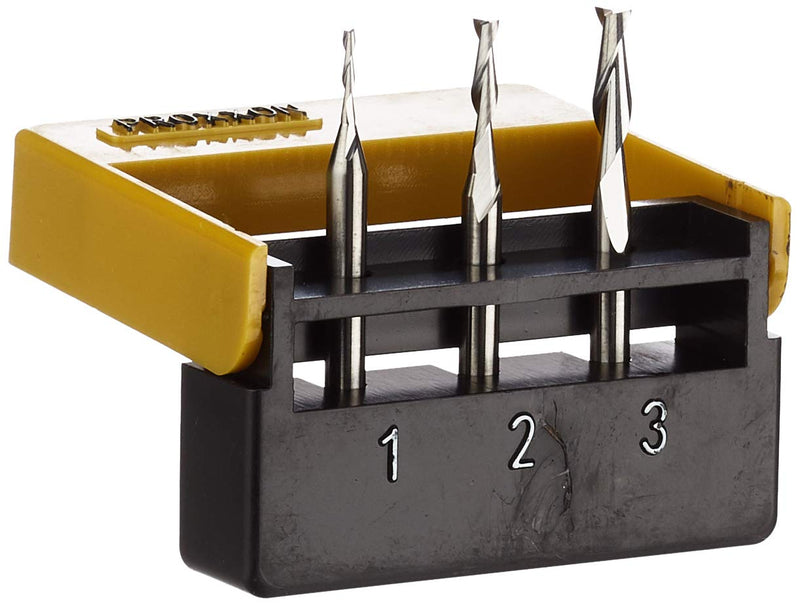 Proxxon 27116 Solid Carbide End Mill Set of 3 Silver 3 mm