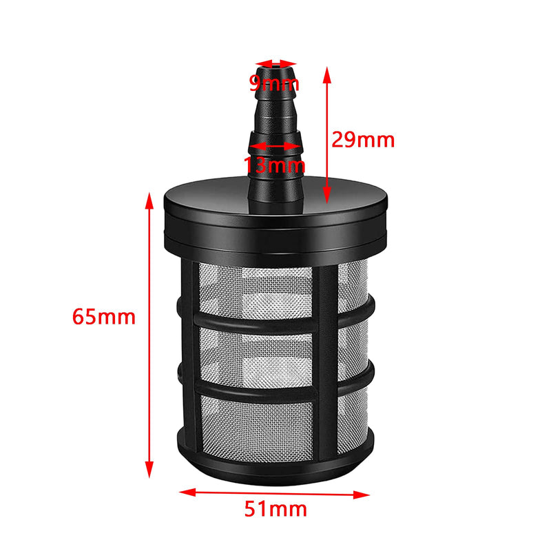 4 x pipe filters, 1/2 inch suction hose filter with double layer encryption screen, garden hose filter