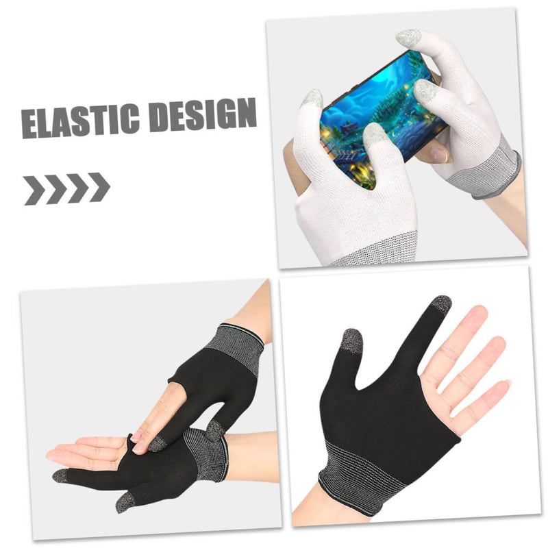 Toddmomy 2 Pairs Game Gloves Mobile Gaming Finger Sleeves Gaming Glove Gamer Gloves Touch Finger Gloves for Gaming Finger Gloves for Game Gaming Sleeve Thumb Sleeve Nylon Touch Screen
