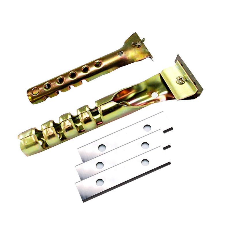 Paint Scraper Blades Heavy Duty 2" Double Edge Carbide Tungsten Replacement Scraper,Fit Linbide,Oneida Air,Warner100X,for Paint,Floor,Stickers Labels,Glue, Metal and Concrete,Pack of 10… 2" Carbide blade