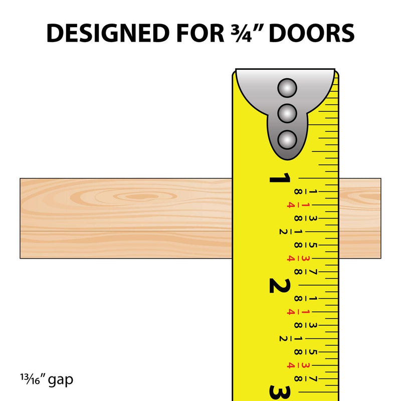3/4" Panel Sliding Door Track - 48" White Plastic Upper & Lower Set, USA Made, Pack of 1 - Outwater 4 Feet (48 Inches)