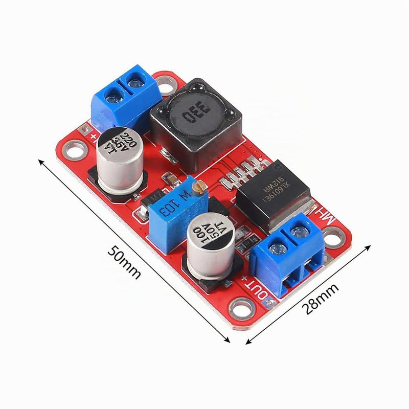 Hailege 3pcs XL6019 (XL6009 Upgraded) DC-DC Step Up Boost Power Module Adjustable Output 5V 12V 24V
