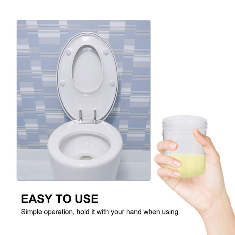 Pack of 50 Sterile Sample Cups with Lids Urine Cups Urine Sample Cups Screw-On Lid Container Transparent Disposable Plastic Measuring Cups 40 ml (Random Color)
