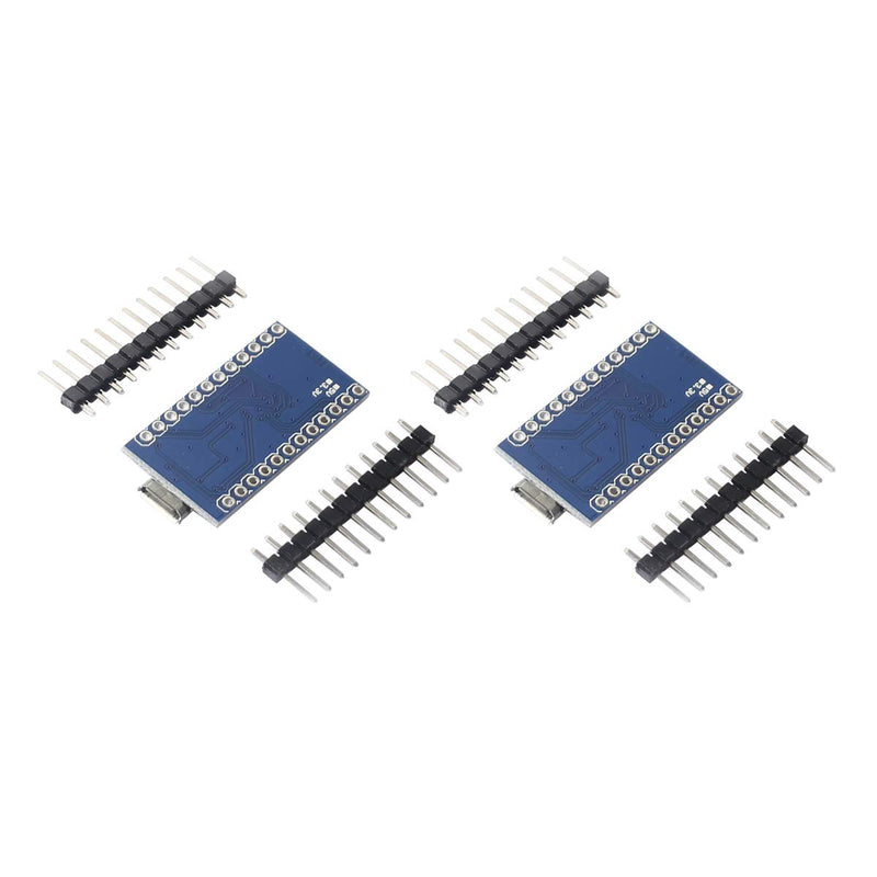 DEVMO 2PCS Pro Micro ATmega32U4 5V 16MHz Micro-USB Development Module Board with 2 Row pin Header Compatible ard-uino Leonardo Replace ATmega328 Pro Mini