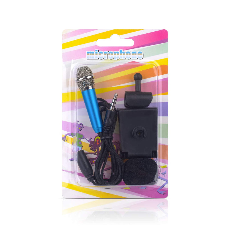 Uniwit Mini Portable Vocal/Instrument Microphone for Mobile Phone Laptop Notebook Apple iPhone Sumsung Android with Holder Clip - Blue
