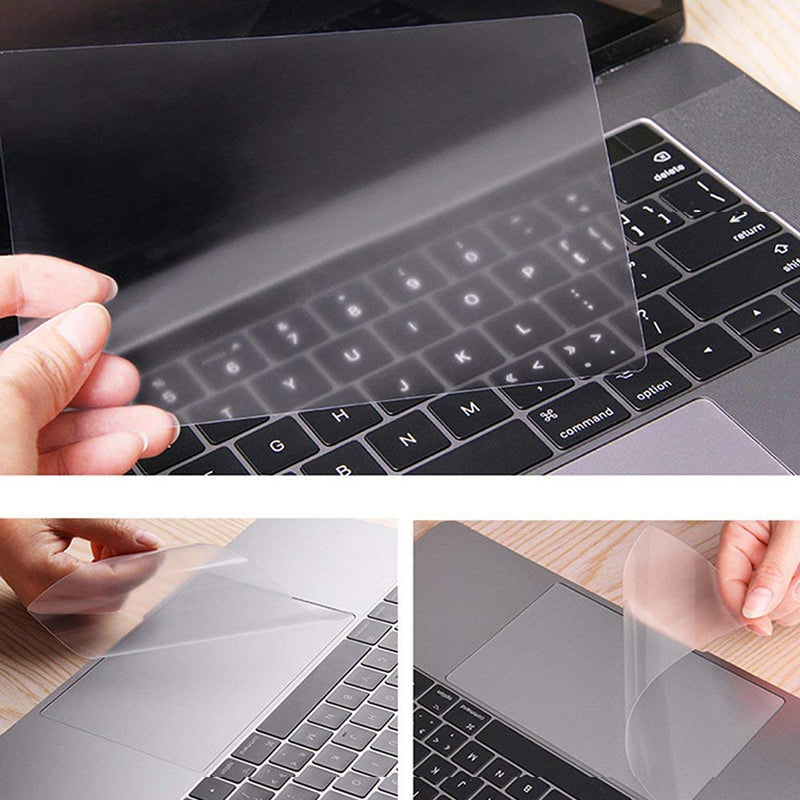 CaseBuy MacBook Air 15 inch Trackpad Protector Cover for 2024 2023 MacBook Air 15.3" M3 M2 Chip A2941 A3114 with Touch ID Clear Anti-Scratch Touch Pad Protector Skin -2PCS MacBook Air 15"(2023-2024)