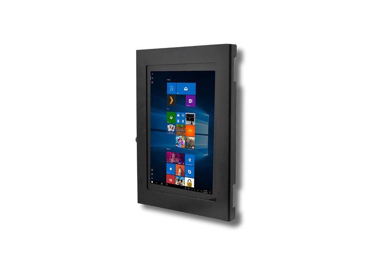 TABcare Locking Anti-Theft Security Metal Case for Microsoft Surface Go 1/2/3/4 Tablet Supports VESA, Wall Mount (Surface GO, Black)