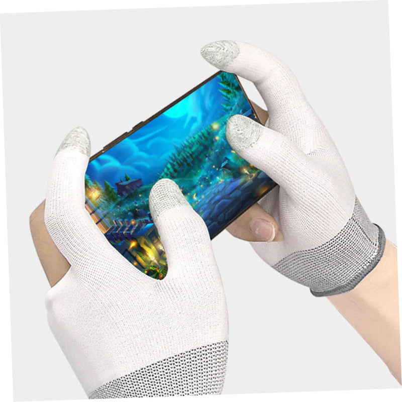 Toddmomy 2 Pairs Game Gloves Mobile Gaming Finger Sleeves Gaming Glove Gamer Gloves Touch Finger Gloves for Gaming Finger Gloves for Game Gaming Sleeve Thumb Sleeve Nylon Touch Screen