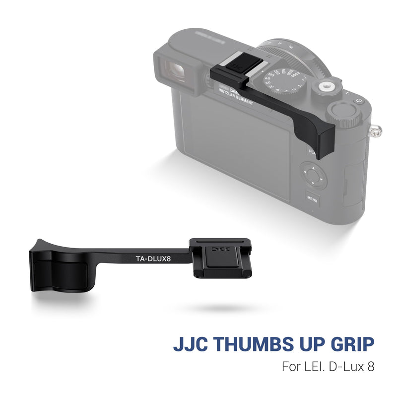 Thumb Up Grip for Leica D-LUX8 DLUX8, Aluminum Alloy Metal Thumb Grip with Hot Shoe Cover Protector Thumb Rest Support Holder, Not Affect The Use of DLUX8 Camera Buttons, D-LUX 8 Camera Accessories
