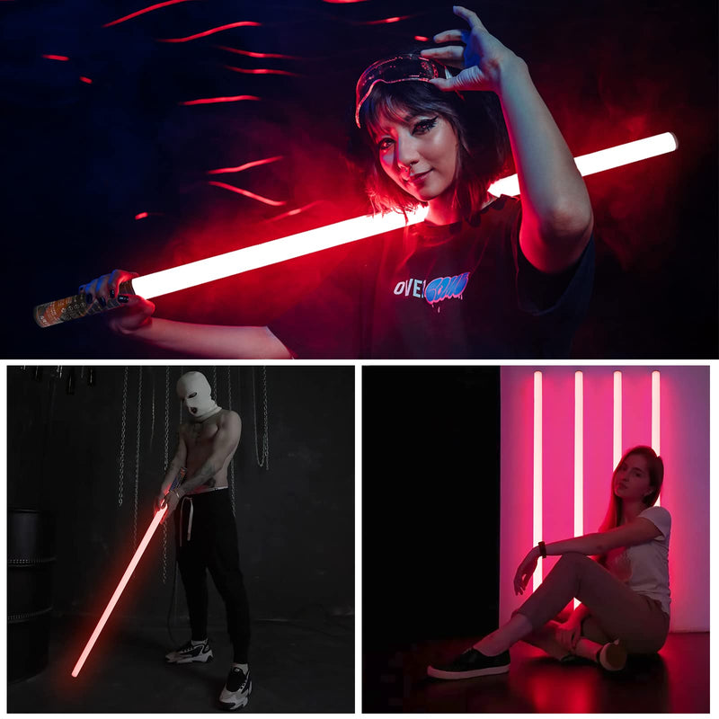 Portable LED Video Light Mood1 Photography Light Stick,Dimmable & Memory,Built-in 2000mAh Battery,4FT RGB Photo Lamp for YouTube,TikTok,Game Streaming,Party Bar (120cm) 120cm