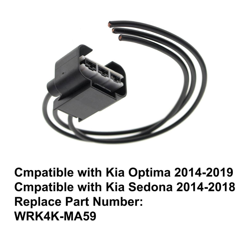 SecosAutoparts Cooling Fan Resistor Pigtail Connector Compatible with Kia Optima 2014-2019 Compatible with Kia Sedona 2014-2018# WRK4K-MA59 WRK4KMA59