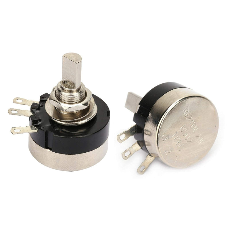 Potentiometer 5k, B502 B5k, 2W power Easy installation Lightweight for normal resistance tolerance of ±5 (%)