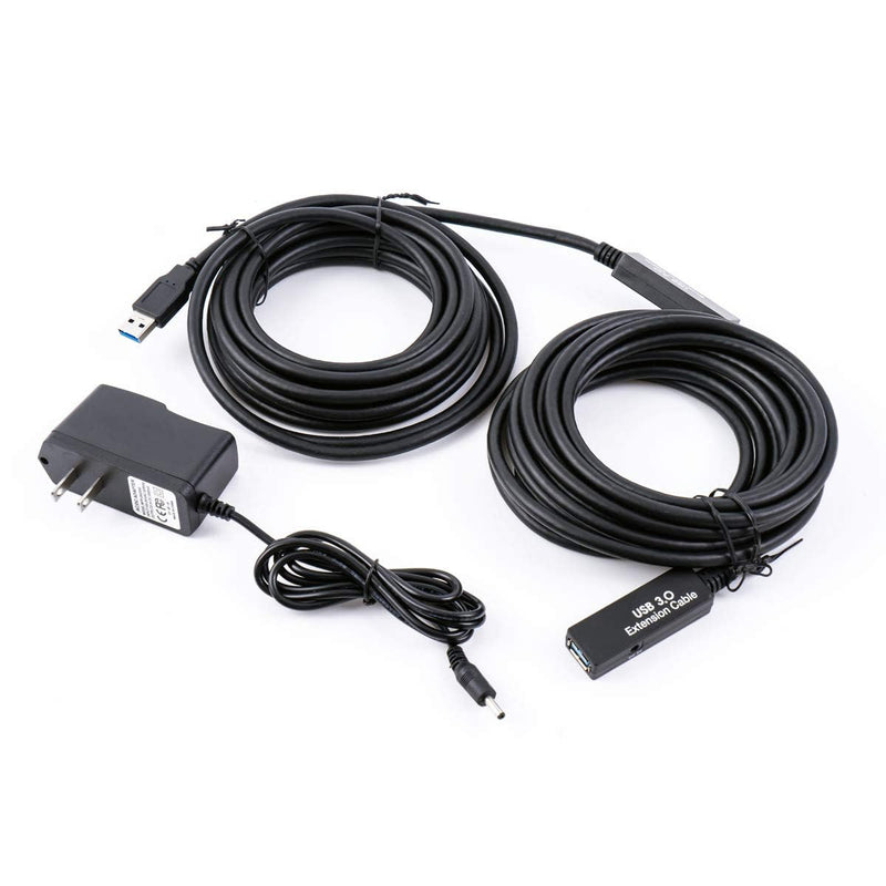 33FT USB 3.0 Active Extension Cable,USB Extension Cord A-Male to A-Female,Compatible with Oculus Quest 3 VR,Headset,Hard Drive,Printer,Webcam,Scanner,PS4 More 33FT