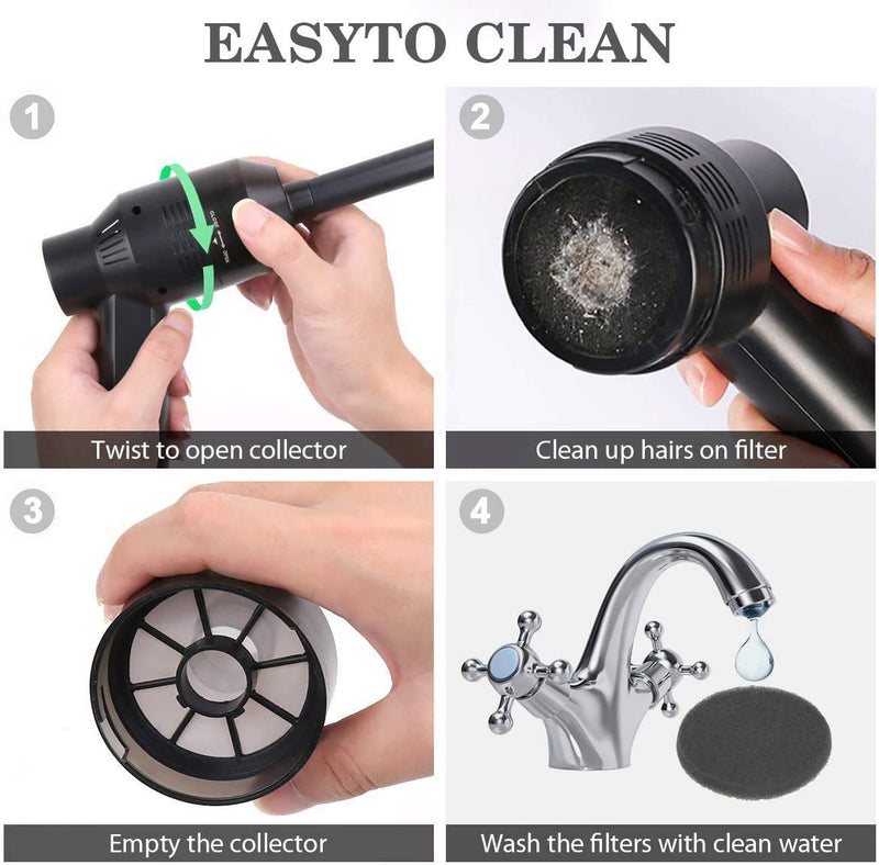 [Upgrade Mini Vacuum Cordless Vacuum Keyboard Cleaner Rechargeable Desk Vacuum for Cleaning Dust,Hair,Crumbs,Eraser Scrap,Cigarette Ash,Laptop,Pet House H019