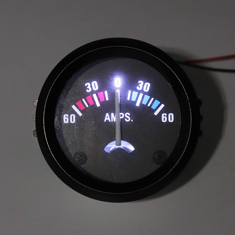 2" 52MM 12V 60-0-60 AMP Universal Ammeter Gauge Meter for Car/Boat/Truck/ATV