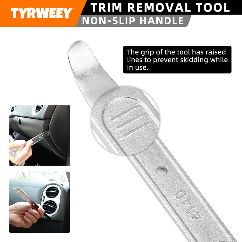 4140 Pry Tool, Pry Bar Trim Removal Tool, Pry Tool, Pocket Pry Bar, Car Trim Removal Tool Kit, Trim Removal Tool Kit, Panel Removal Tool Interior Trim Removal Kit For Planes, Automotive Tools