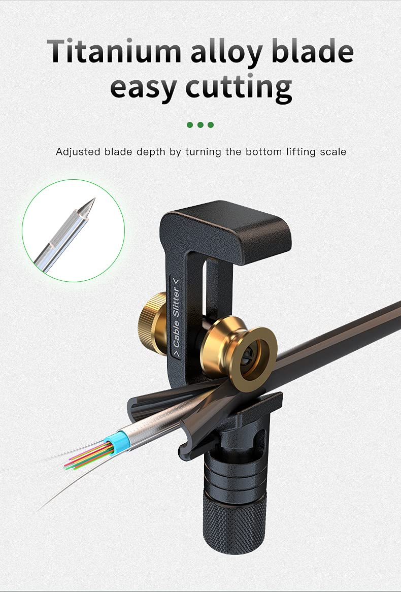 ACS-1 Cable Slitter for Armored Fiber Cable, Central tubes, and Stranded Loose Tubes 8mm to 28.6mm in diameter