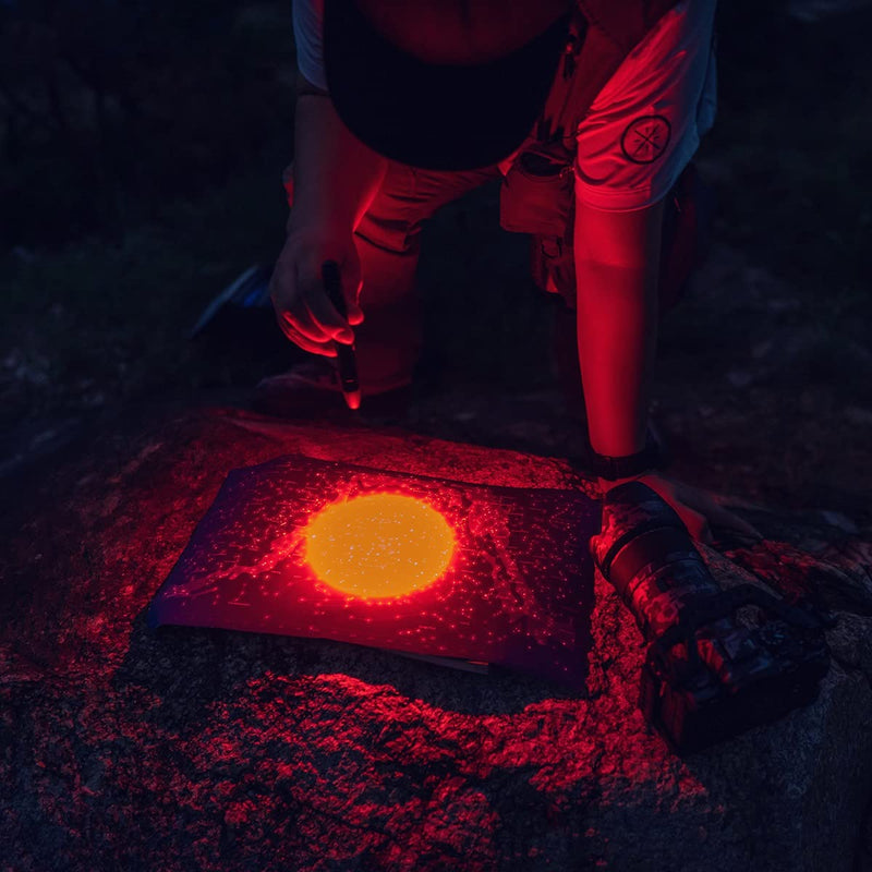 Weltool M6-RD Red LED Dark Adjustment Penlight for Pilots Watching Navigation Charts, HGN Tests, SFST and ARIDE to Dry Reviews, Pocket Pen Light with Clip for Doctors and Veterinarians