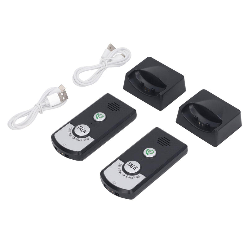 2 Way Voice Intercom, Super Long Range Intercomunicador, Home Security Easy Install, Waterproof Indoor Outdoor Interphone System, Fit for Home Hospital Office, Black