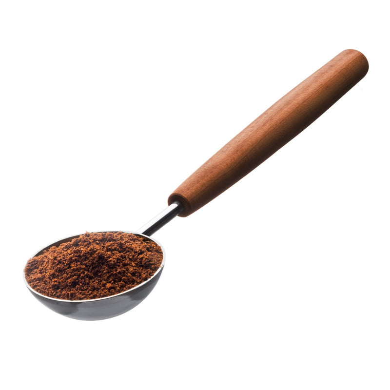 triangle Coffee and Tea Measuring Spoon - Stainless Steel with Plum Wood Handle - Sense Collection