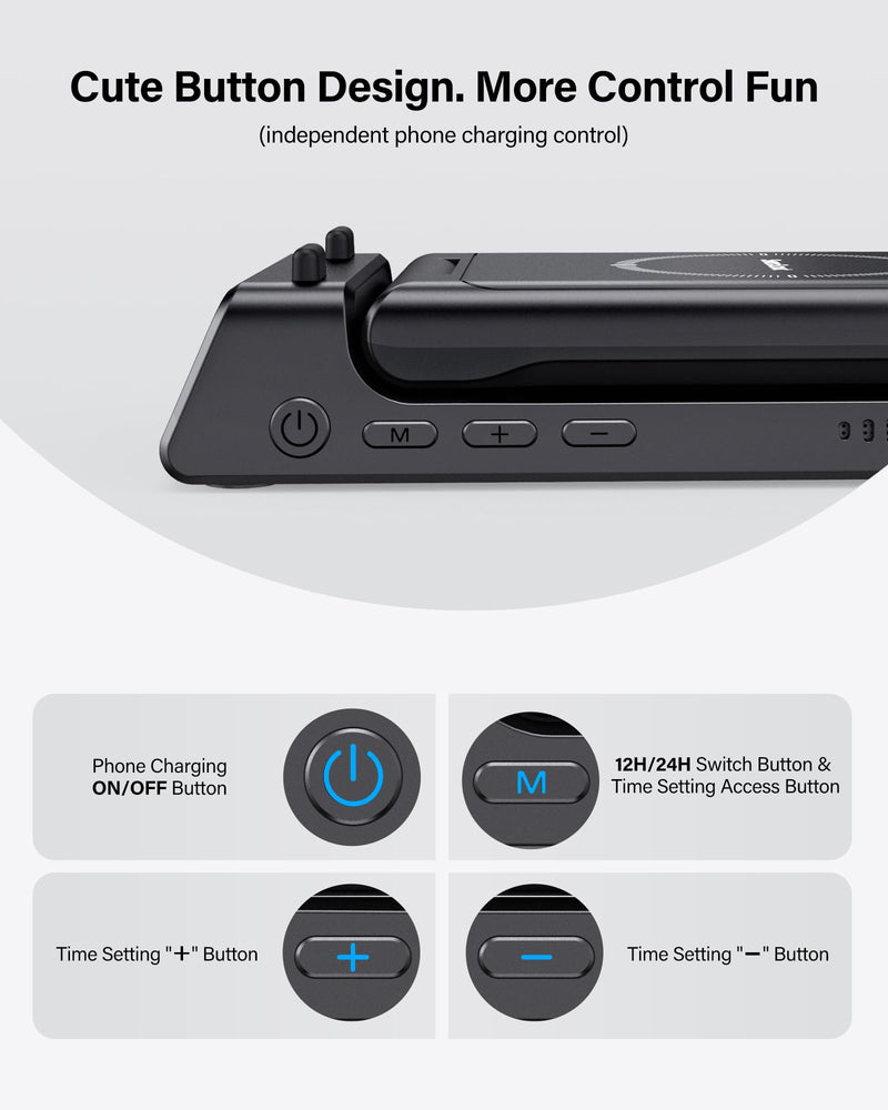 Charging Station for Samsung S24 Ultra, SwanScout 703S, Wireless Charger for Samsung S24+/S24/S23 Ultra/S23/S22/Note 20, Galaxy Watch 6/6 Classic/5/4, Galaxy Buds 2 Pro/Pro (for Travel)