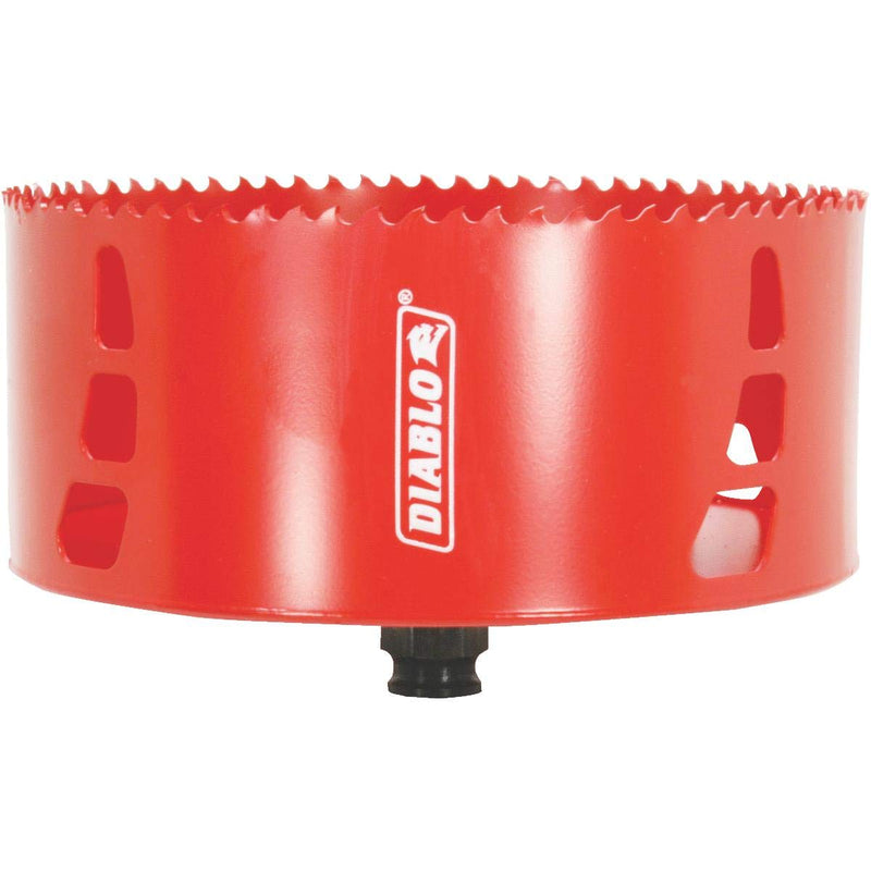 Diablo Bi-Metal Hole Saw with Variable Tooth Design for Faster Cuts - Fits with Snap-Lock Plus Mandrel System - 6" Diameter, 2-3/8" Length - DHS6000