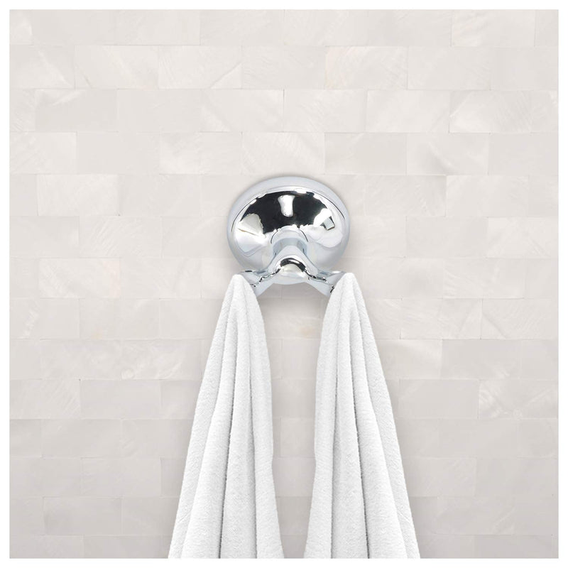 Nuk3y Vista Modern 4 Piece Bathroom Hardware Towel Bar Accessory Set (Chrome) Chrome