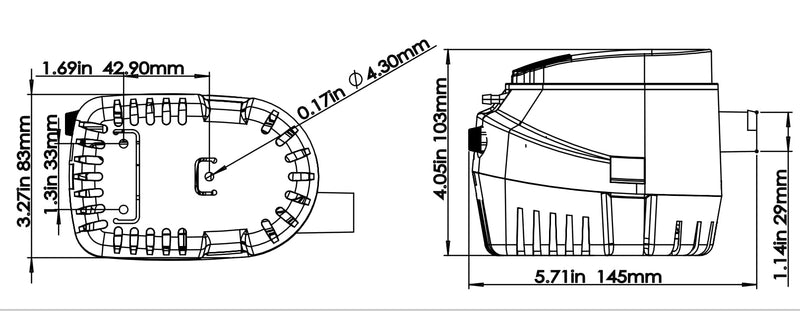 Amarine-made 12v 1100gph Auto Boat Bilge Pump Automatic Submersible Boat Bilge Water Pump (A: 1100gph Auto pump)