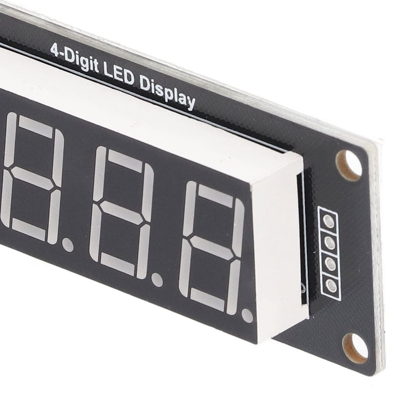 Set 0.56 Inch 4 Digit Tube LED Segment Display Module TM1637 Driver Chip 7 Segment LED Digital Display (MRA172A Red)