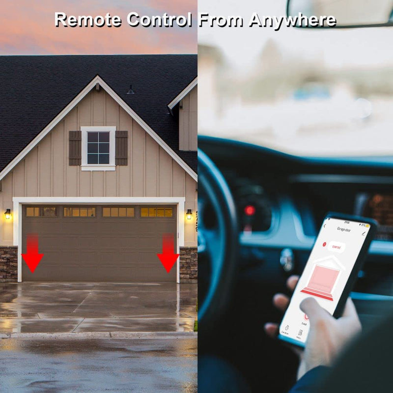 EVERSECU Tuya Smart WiFi Switch Garage Door Opener Controller Compatible with Alexa Echo Google Home SmartLife/Tuya APP Control No Hub Required