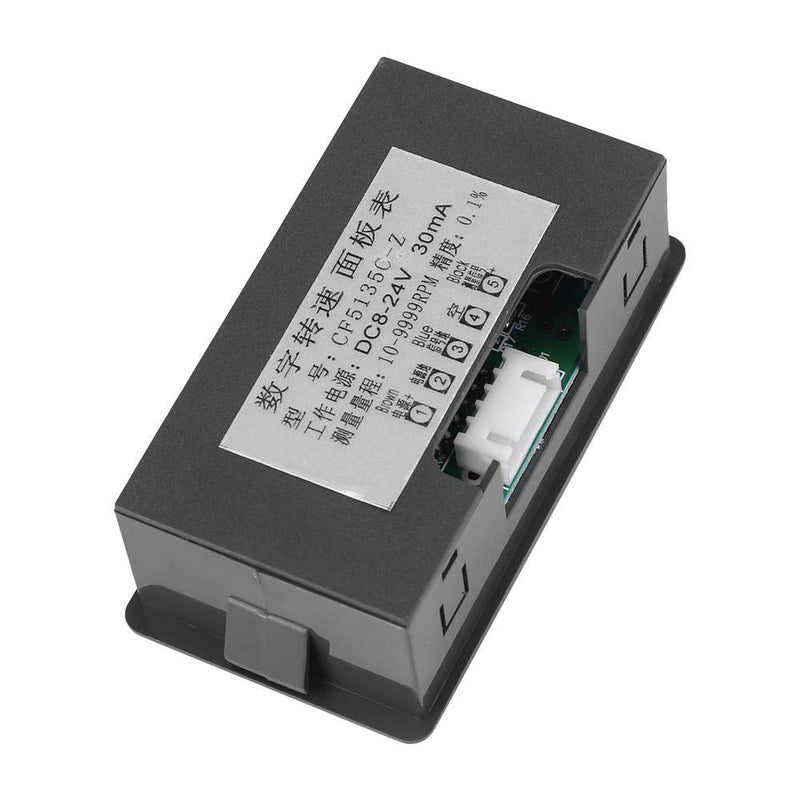 4 Digital LED Speedometer, Tachometer, Tachometer + Hall Proximity Switch Sensor NPN (Blue)
